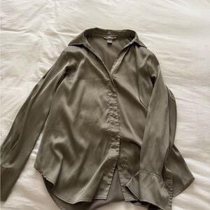 H&M Sage Green Blouse
